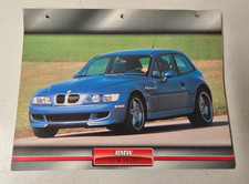 Bmw coupe carte fiche - m,