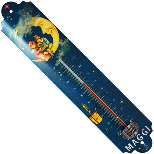 Thermomètre métal bombé
