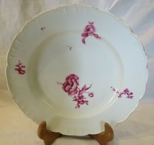 - ASSIETTE PORCELAINE ALLEMANDE DECOR FLORALE PAR KPM BON ETAT XVIII-XIXeme 