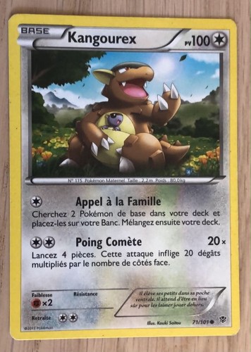 Carte pokemon kangourex 100 - pokemon,