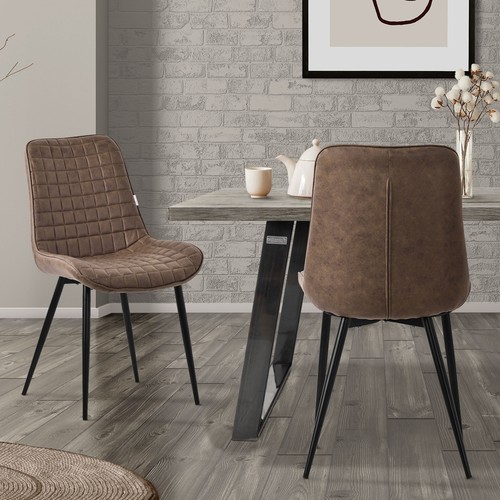 Chaise salle manger marron - chaise, à