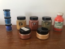 Pigments en poudre Ôkhra et Fragonard ( lot n°3) Peinture - Pastel