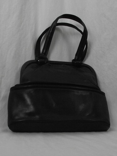 Sac agneau noir deux - noir, à