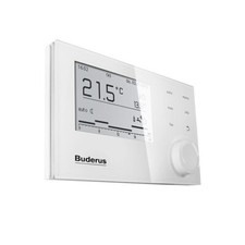 Régulateur Buderus Logamatic EMS plus RC310 blanc avec sonde extérieure T1 ré...