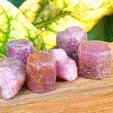 Rubis brut - Lot de 3 cristaux