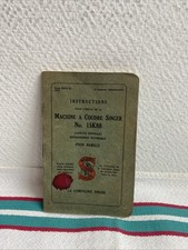Ancien Manuel Instructions Singer Machine A Coudre N 15K88 Couture