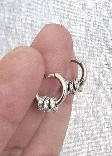 Anneaux argent sterling - anneaux, en