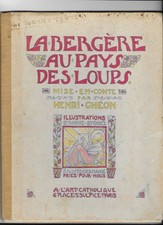 vieux livre la bergère au pays des loups (vie de Ste Germaine)                  