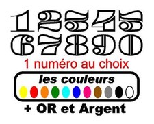 1x numéro café racer, scrambler, carénage 