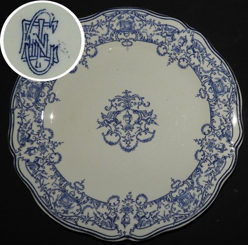 Gien fin xixème - xixème, assiette