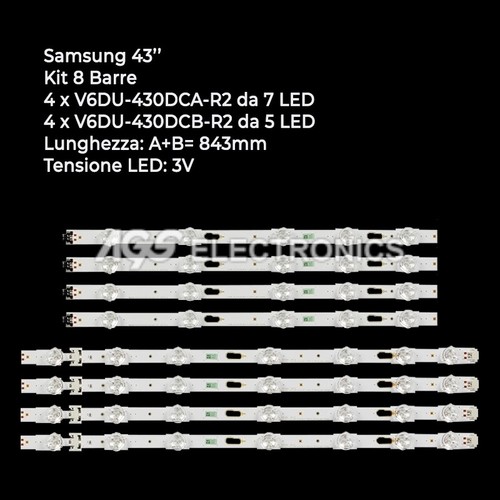 Kit bandes led samsung tv - 8,