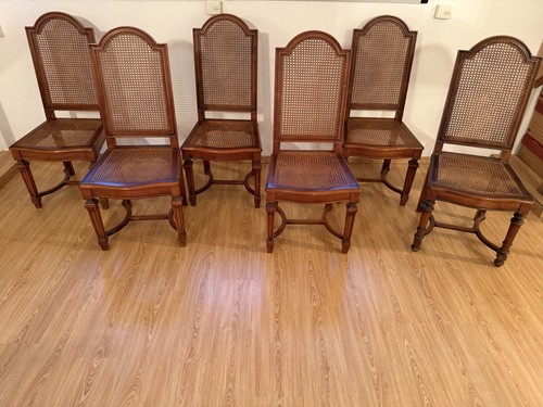 Chaises cannées louis xiv - chaises,