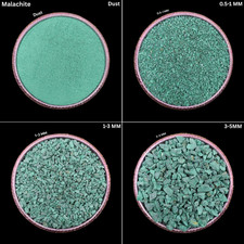 Poudre grossière de malachite