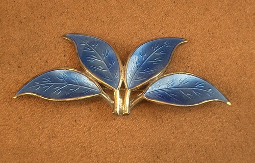 Broche vermeil argent doré - vermeil,