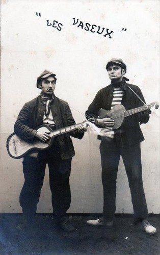 Cpa carte photo figurant - cpa, 03