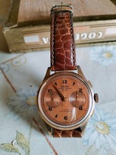 ANCIENNE MONTRE chrono suisse aureole 17 rubis  40 mm/  oméga longine breitling