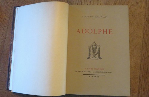 Benjamin constant adolphe - benjamin,