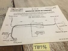 Motobécane Motoconfort SP93Dl modification clignotant note technique 10101 71