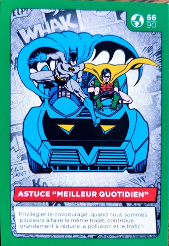 Carte auchan comics 66 - dc,