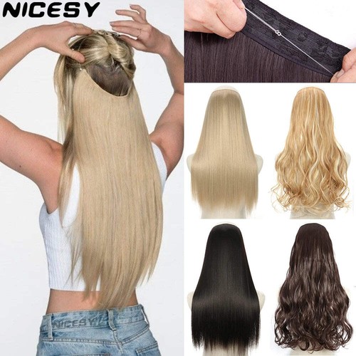 Clip long straight - long, hair