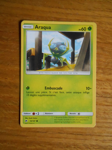Carte pokémon araqua pv - araqua, 60