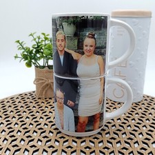 2 Mugs Superposable avec photo