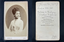 Thiébault, Paris, Léontine Fromentin, comédienne Vintage cdv albumen print.Léo