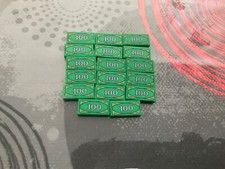 LEGO : 18 Tuile 1 x 2 Billet de banque , Monnaie , Argent -