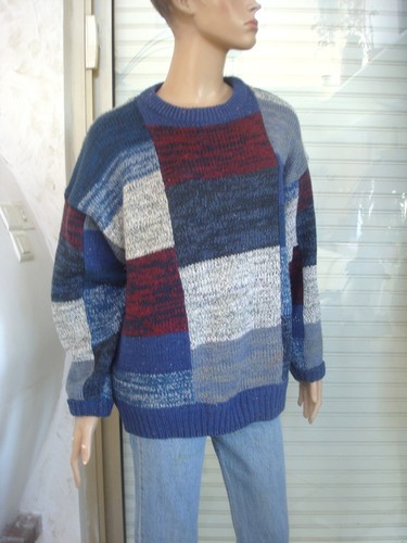 Pull jacquard patchwork - pull,
