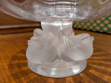 Coupelle 4 moineaux Lalique France en cristal modèle Nogent