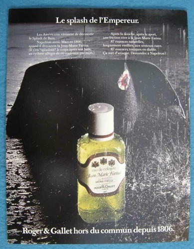 Publicité papier eau de - publicité,