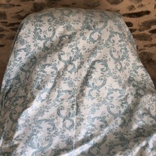 Vintage French Cotton Jacquard Woven Duvet Quilt Blanket Cover Zipper