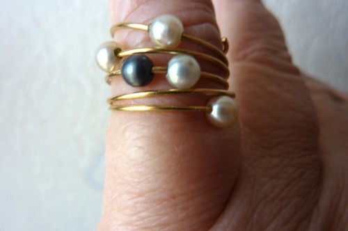 Bague enroulée 18k avec - en, or