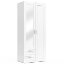 Armoire 2 portes VITO blanc