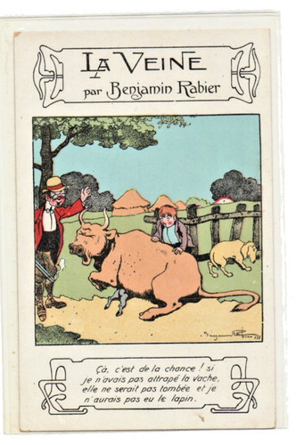 Carte postale benjamin rabier - postale,
