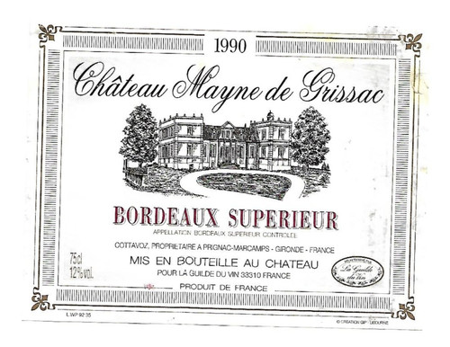 Etiquette vin château - de,