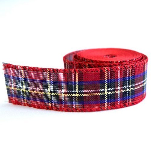 Tartan imprimé ruban - tartan,