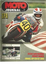 MOTO JOURNAL N°564 SPA 1982 / HONDA 650 NIGHT HAWK / GROS MONO SWM / GP 125&500