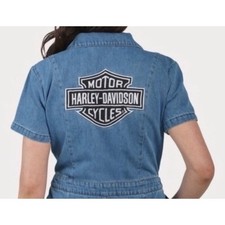 Harley davidson denim romper - davidson,