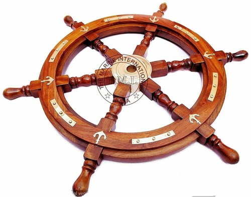 Volant navire bois - en,