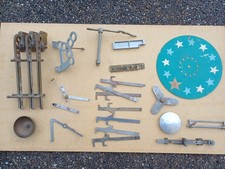 Lot pièces diverses machine a sous jeux ancien comptoir roulette LOUBET - 1930