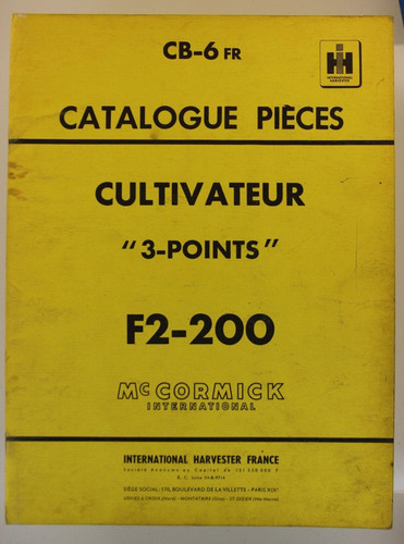 Catalogue pièces - , ih