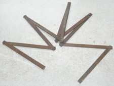 METRE ANCIEN EN LAITON MARQUE