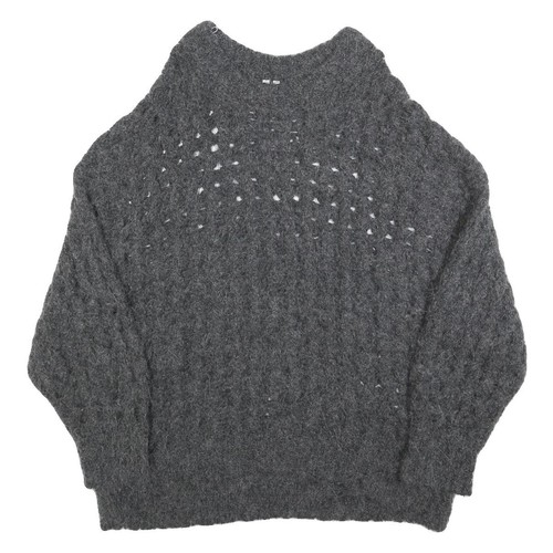 Pull laine mélangée col - pull,
