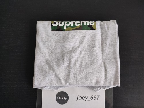 Supreme box logo tee - box, ash