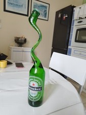 bouteille collector  HEINEKEN VERRE PLEINE  HAUTEUR 35CM