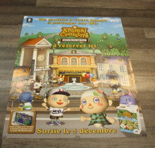 PLV  wii animal crossing affiche sortie du jeux WII nintendo