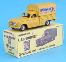 Car-Horse Peugeot 403 pick up baché Banania style Dinky cij jrd