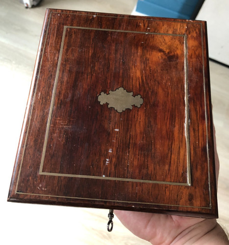 Ancien coffret bois xixème - bois,
