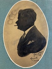 Beau Portrait, Encre, Profil